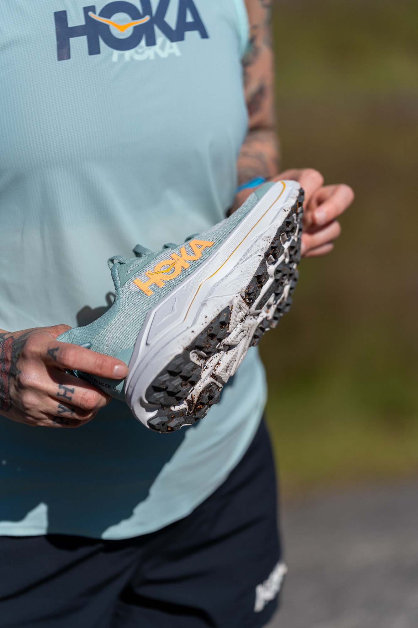 Hoka Women's Challenger 8 Jade / Cosmic grey 19