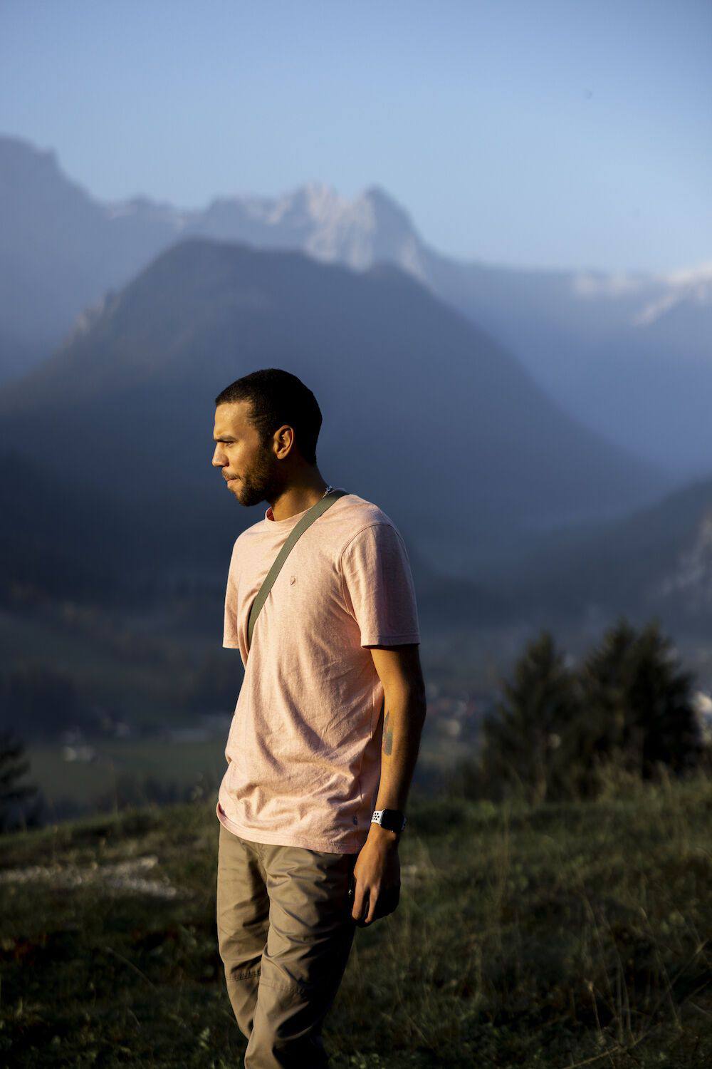 Fjällräven Men's Hemp Blend Tee Pink Rose 08