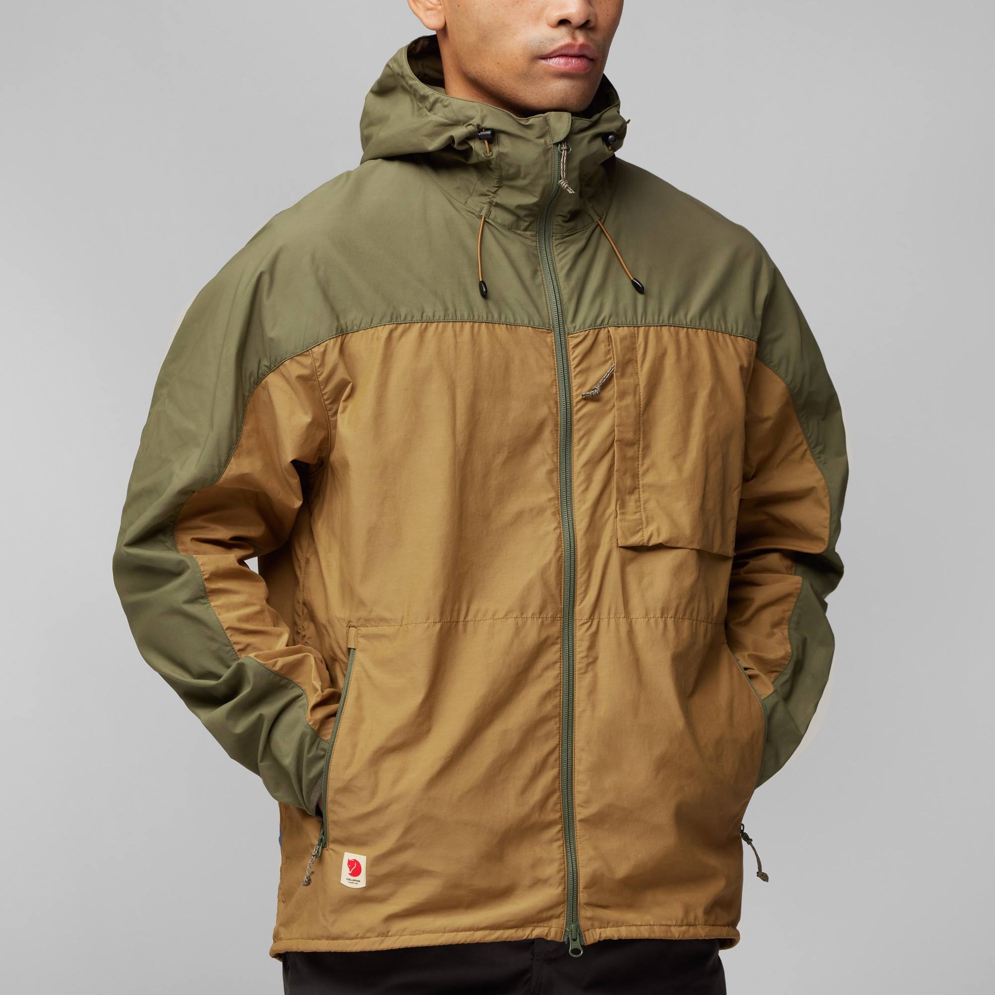 Fjällräven Men's High Coast Wind Jacket Buckwheat Brown / Green 05