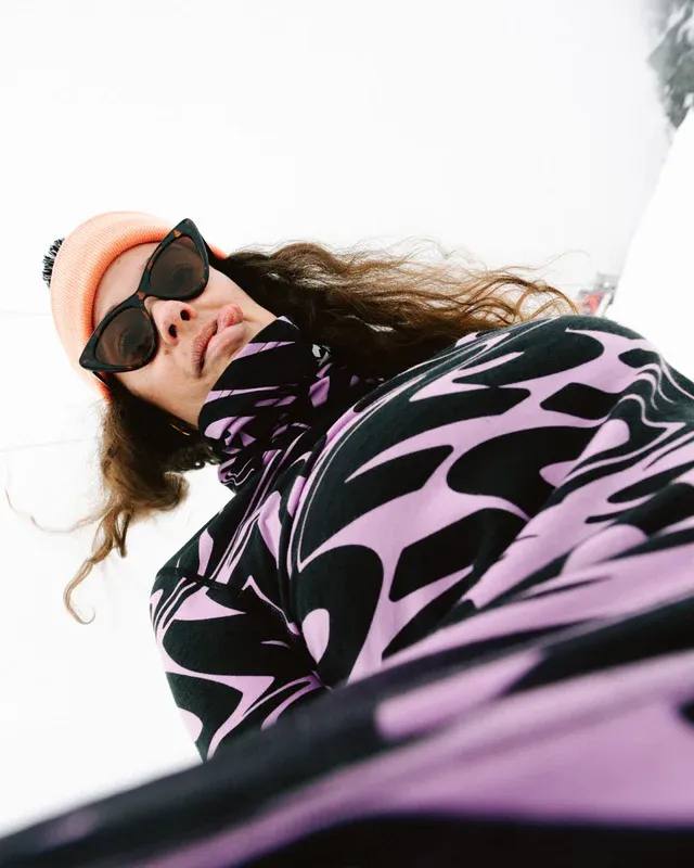 Mons Royale Daily Dose Merino AOP Neckwarmer Lupine 03