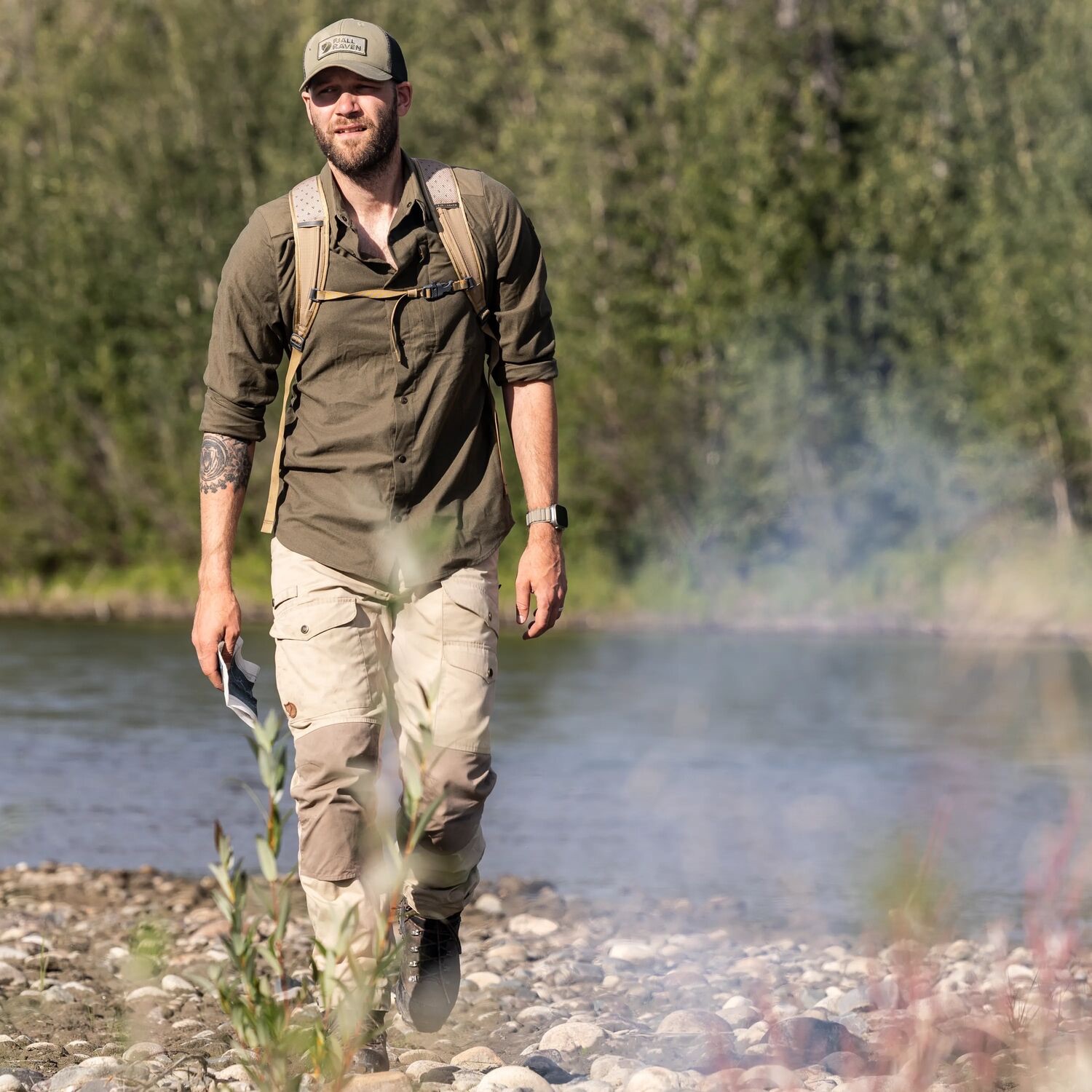 Fjällräven Men's Keb Trekking LS Shirt Dark navy 06