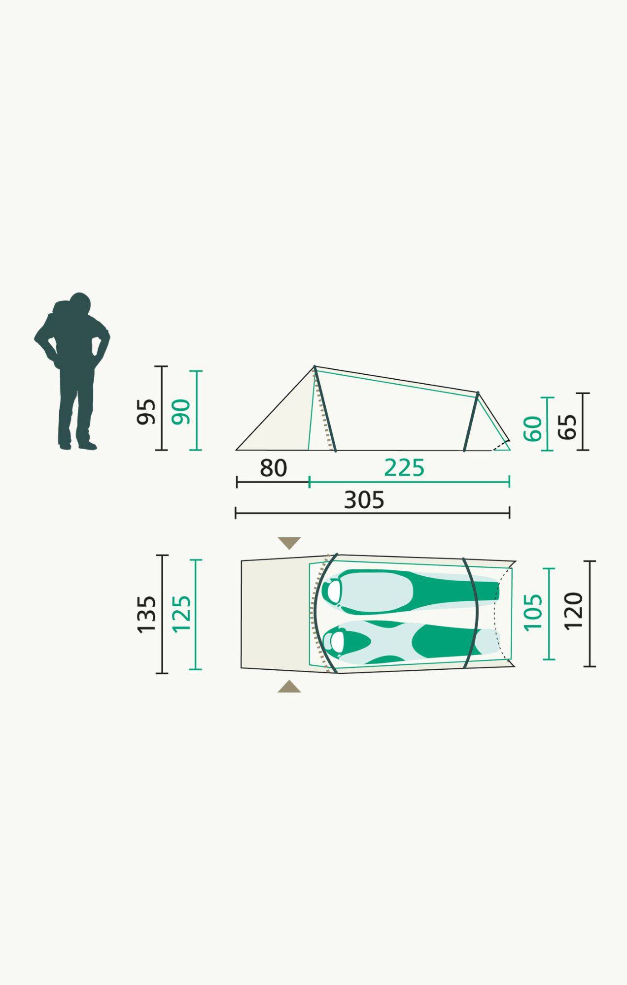 Jack Wolfskin Star Tunnel II Vaaleanvihreä 02