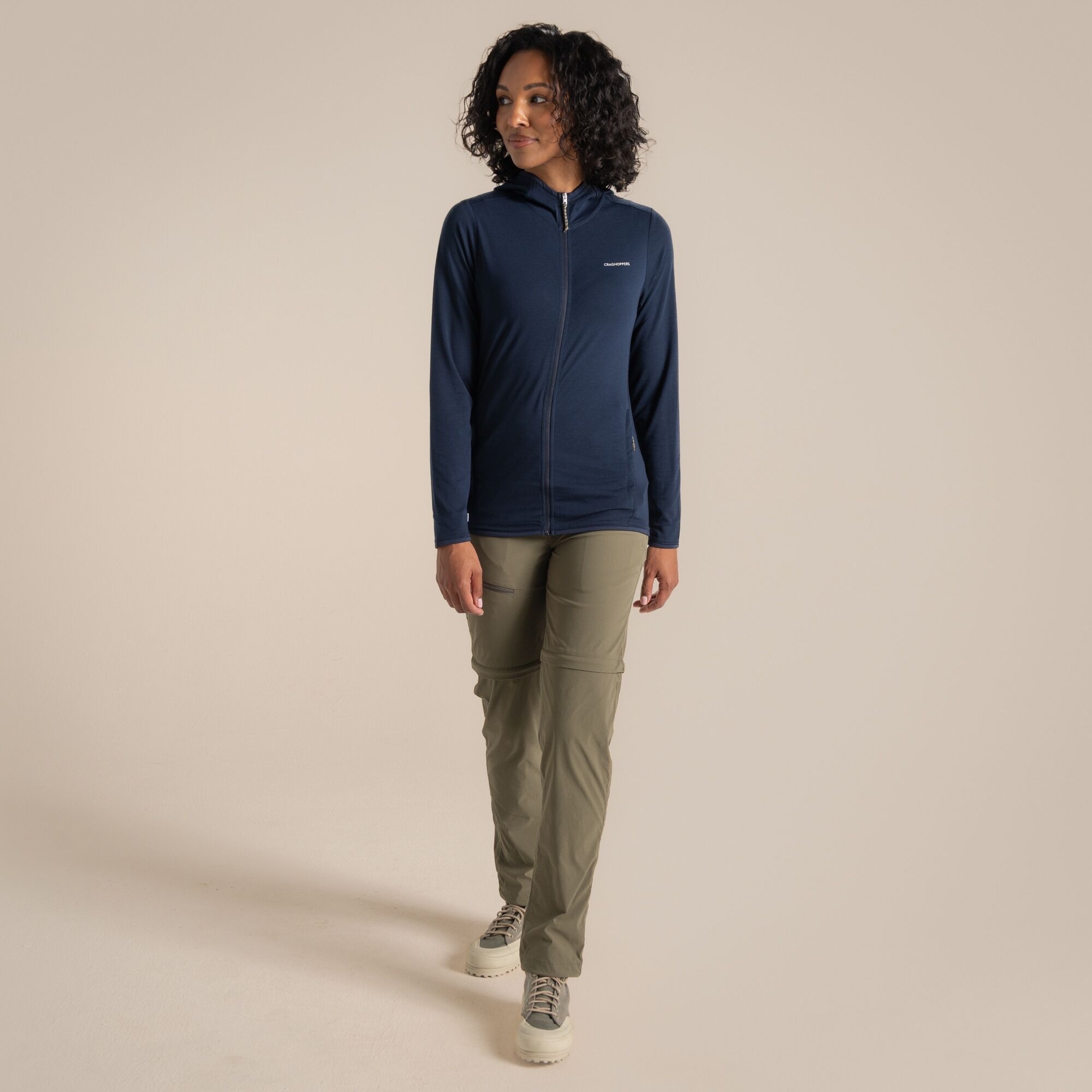 Craghoppers Women's Nosilife Afia Hooded Jacket Navy 04