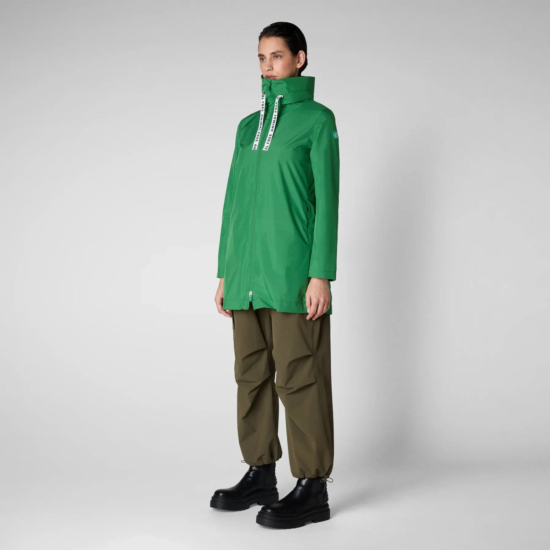 Save The Duck Women's Prisha Rain Coat Forest 03