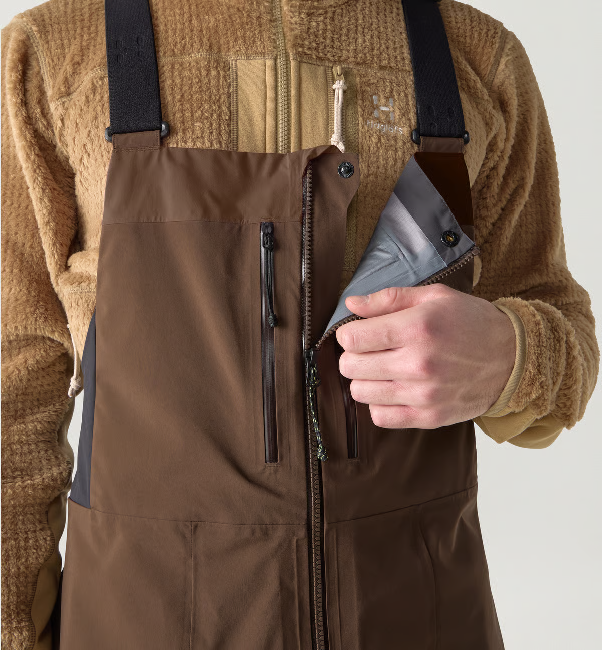 Haglöfs Men's Vassi GTX Pro II Bib Woodland Brown 15