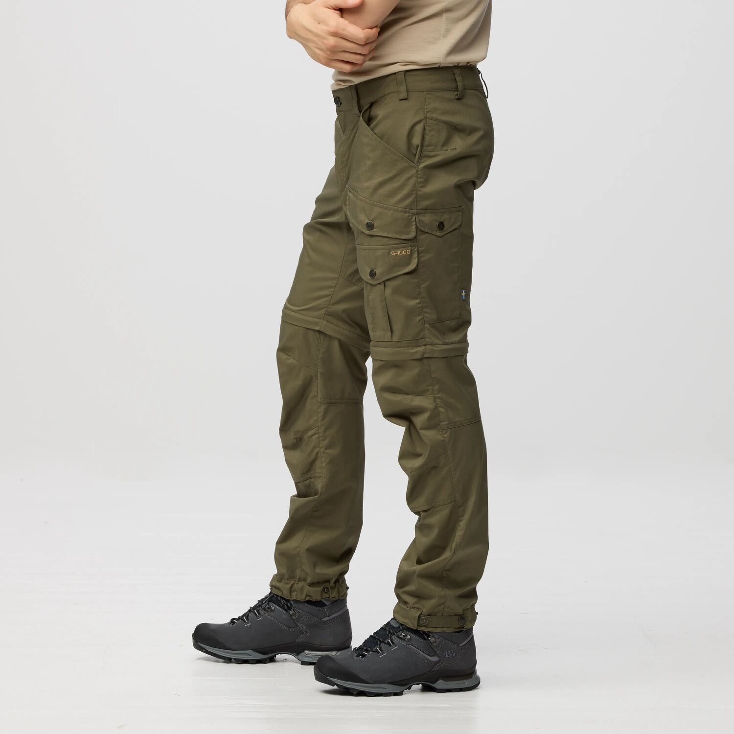 Fjällräven Men's Vidda Pro Lite Zipoff Trousers Fossil 06