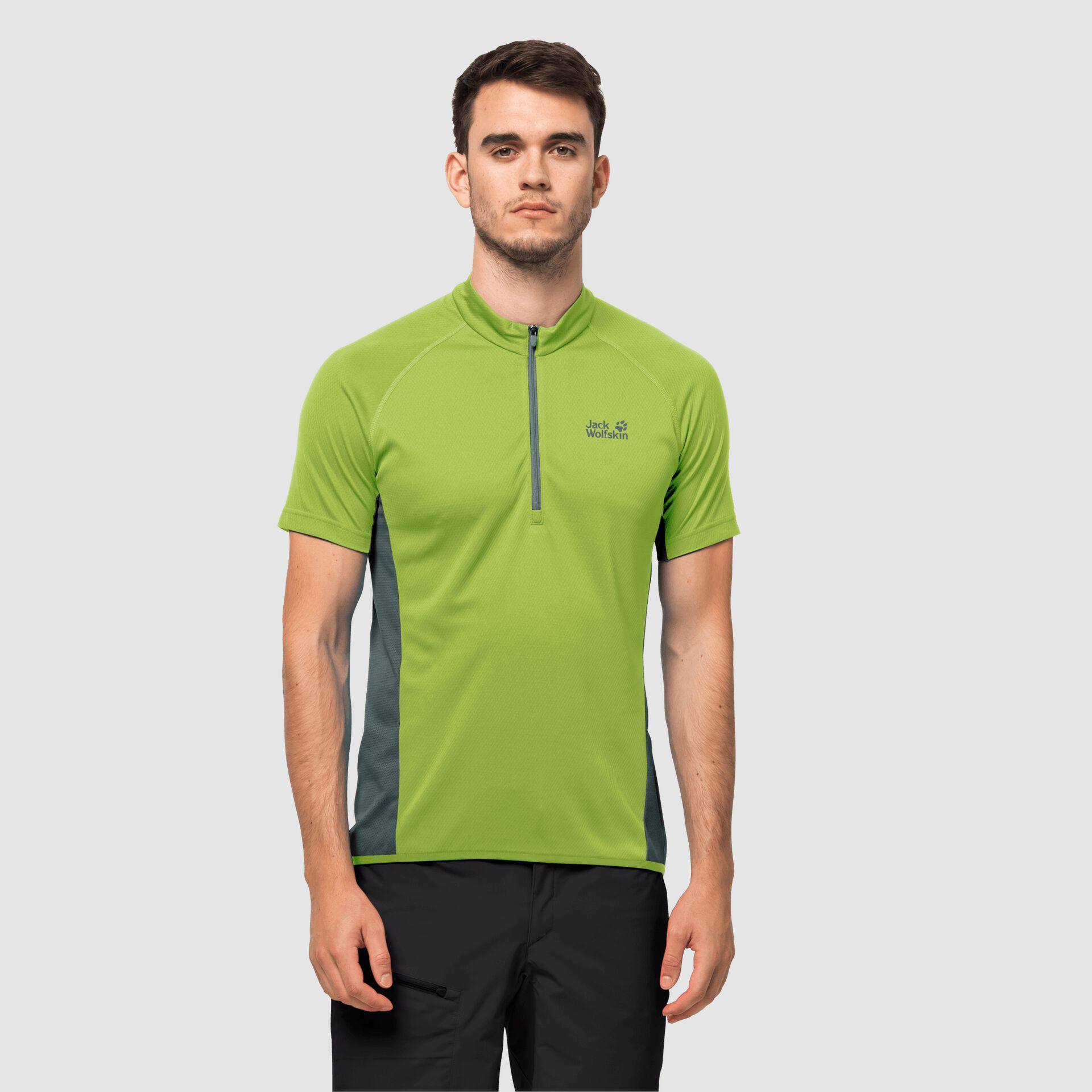 Jack Wolfskin Tourer Halfzip Tee M Lime 02