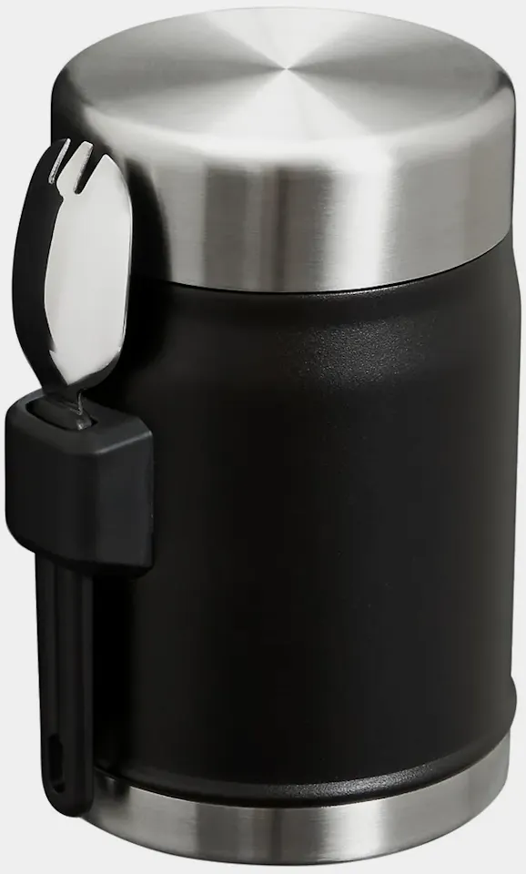 Stanley 0,4 Legendary Classic Food Jar + Spork Black 2.0 01