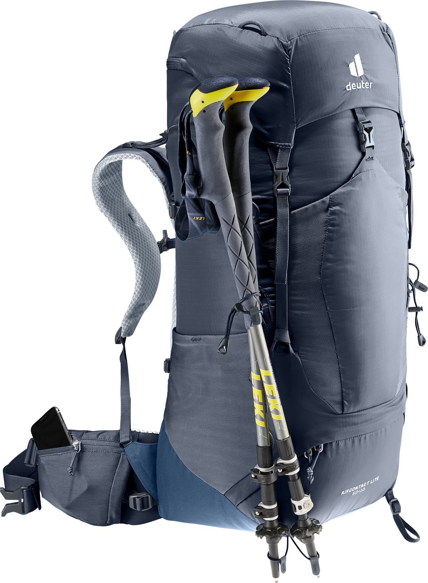 Deuter Aircontact Lite 50+10 Black / Blue 08