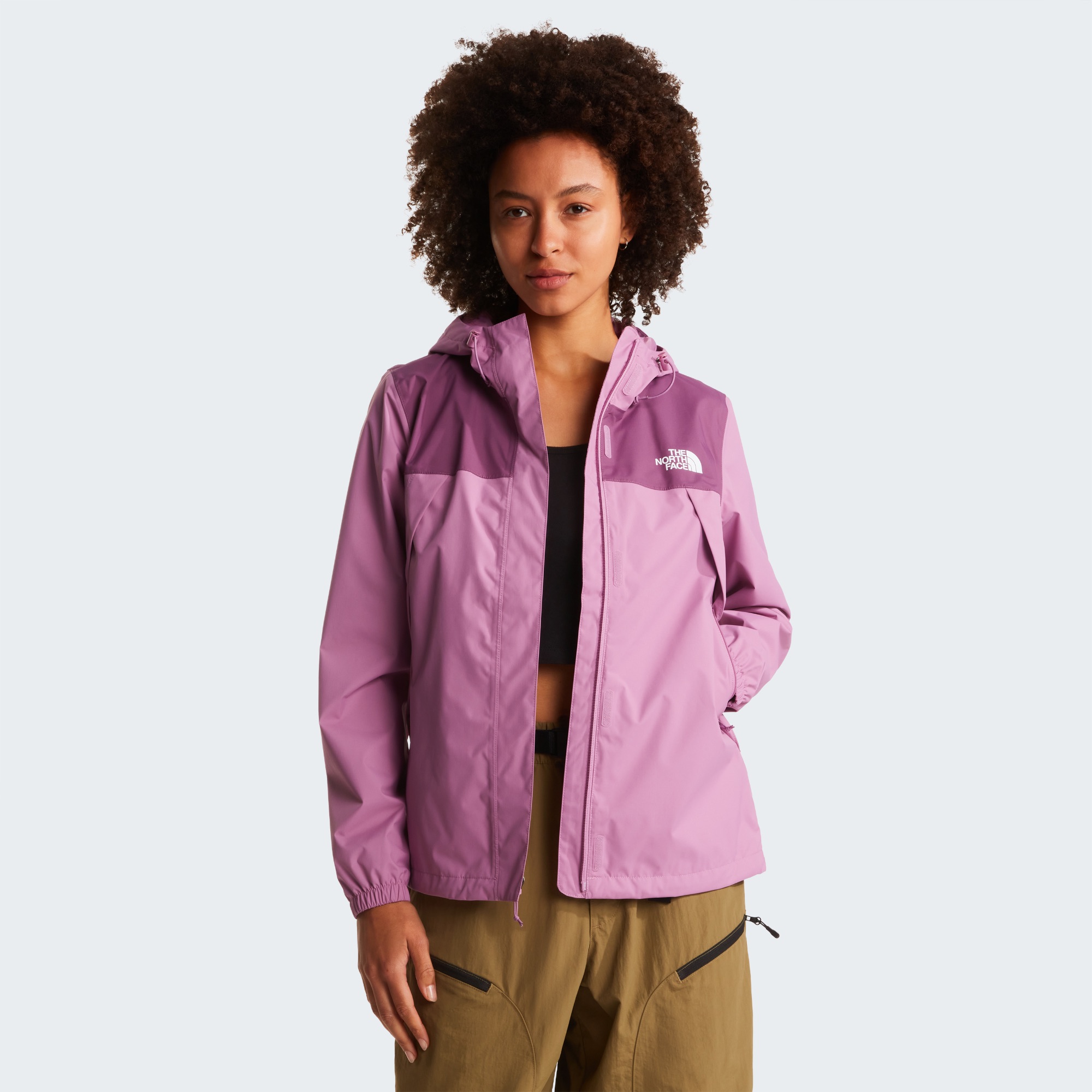 The North Face Women's Antora Rain Jacket Hushed Lavender/Chroma 07