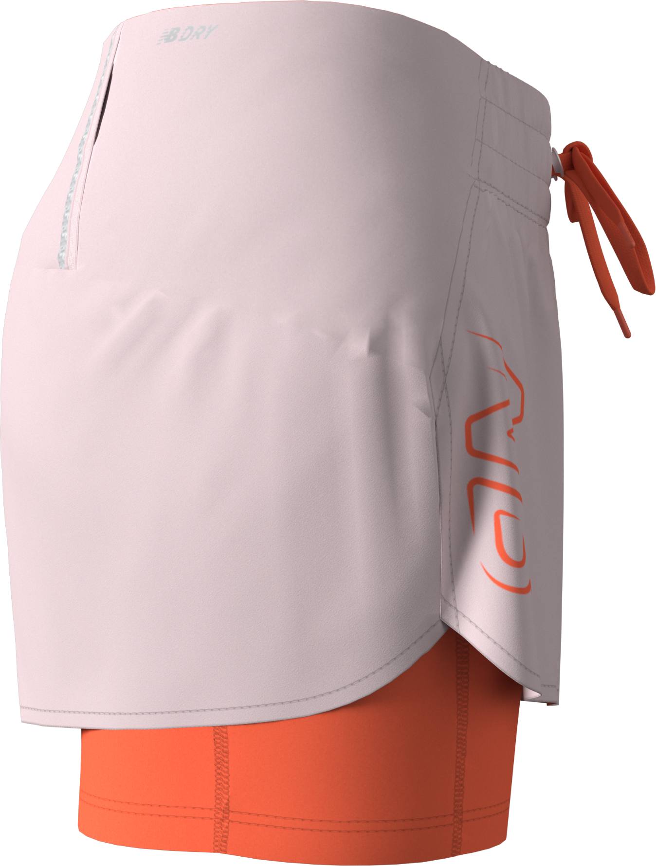 New Balance Women's Print Impact Run 2in1 Shorts Pink 10