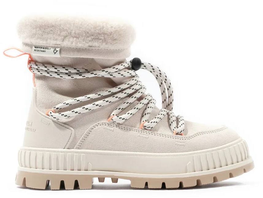 Palladium Women's Pallashock Hiver - Naisten talvikengät Almond Milk 03