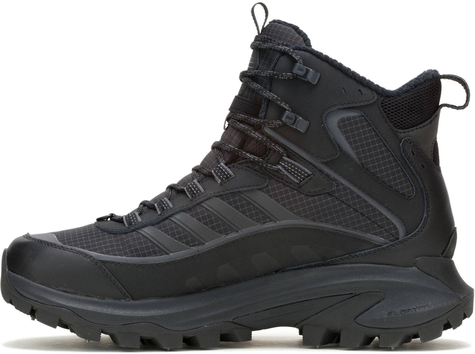 Merrell Men's Moab Speed 2 Thermo Spike Mid - Miesten nastakengät Musta 02