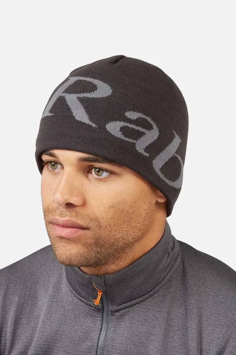 Rab Logo Beanie Anthracite 02