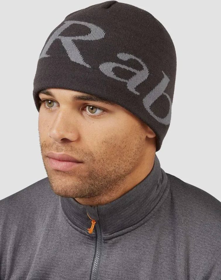 Rab Logo Beanie Anthracite 02