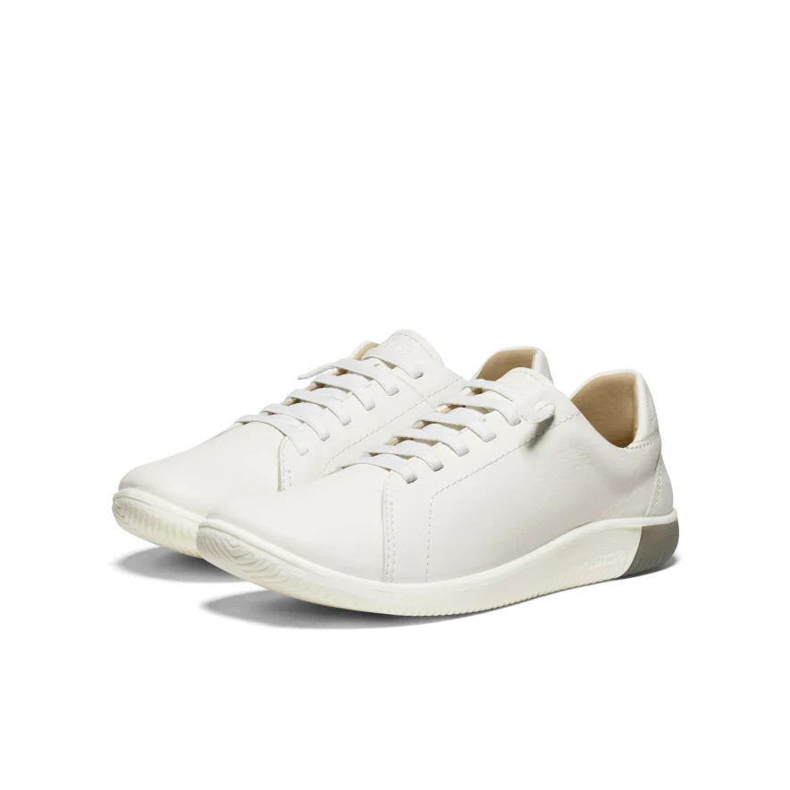 Keen Women's KNX Leather Sneaker White 04