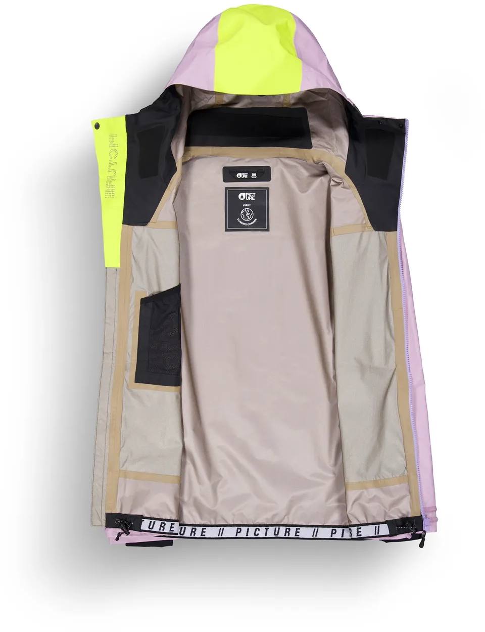 Picture Organic Clothing Women's Acidic 3L Xpore Jacket Orchid Acid Lime 03