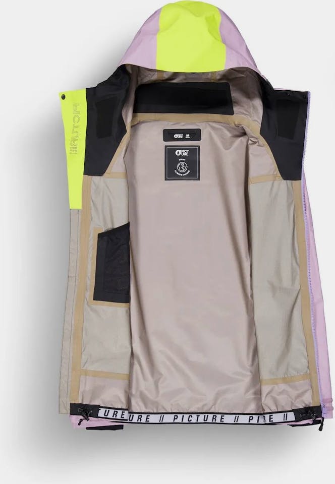 Picture Organic Clothing Women's Acidic 3L Xpore Jacket Orchid Acid Lime 03
