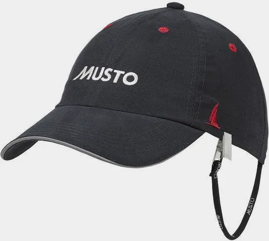 Musto Essential Fast Dry Crew Cap Black 01