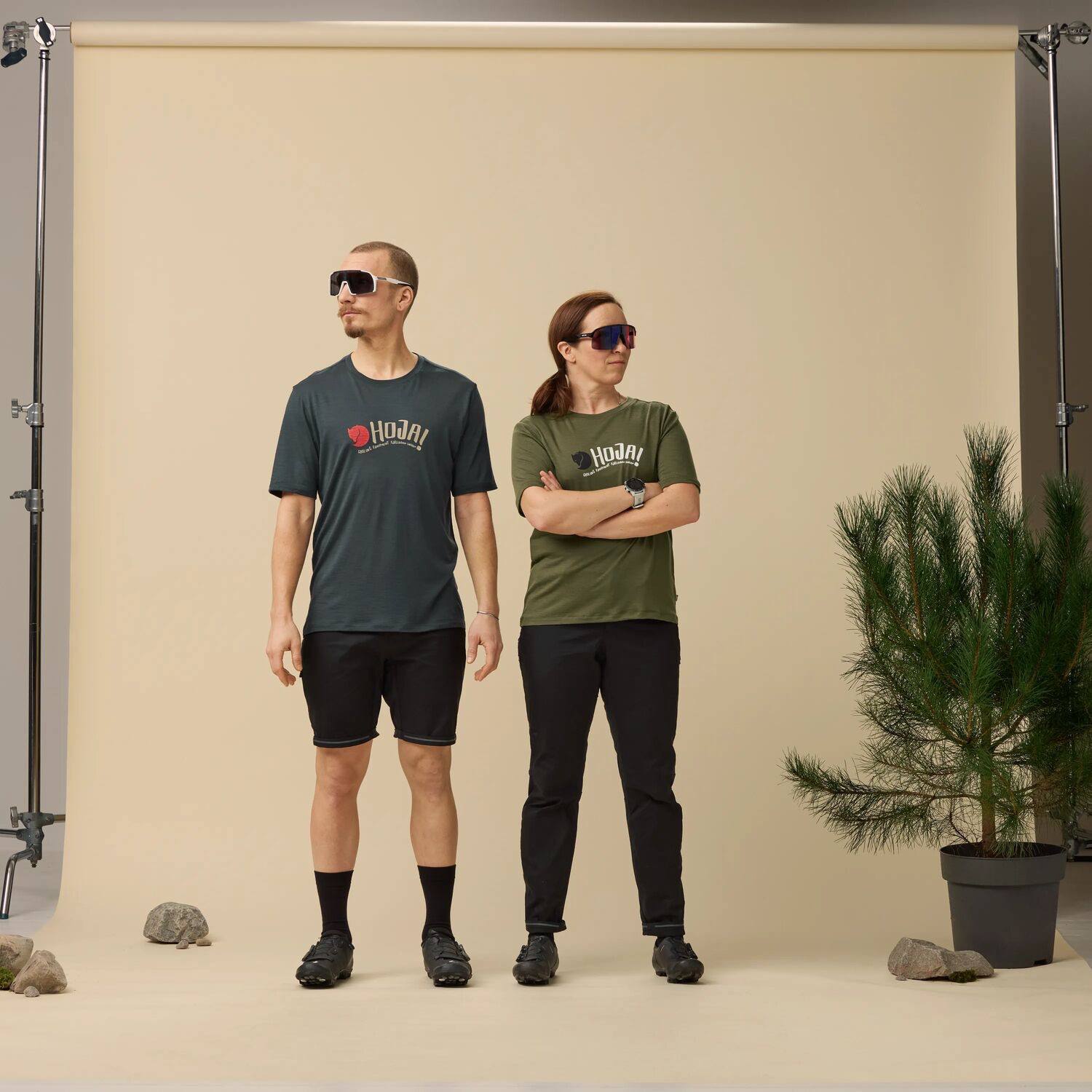 Fjällräven Men's Hoja Hybrid Shorts Musta 02