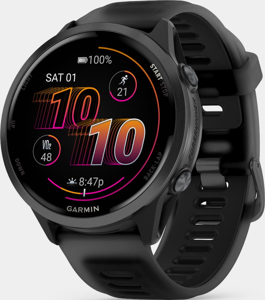 Garmin Forerunner 570 Hiilenharmaa/musta/musta  01
