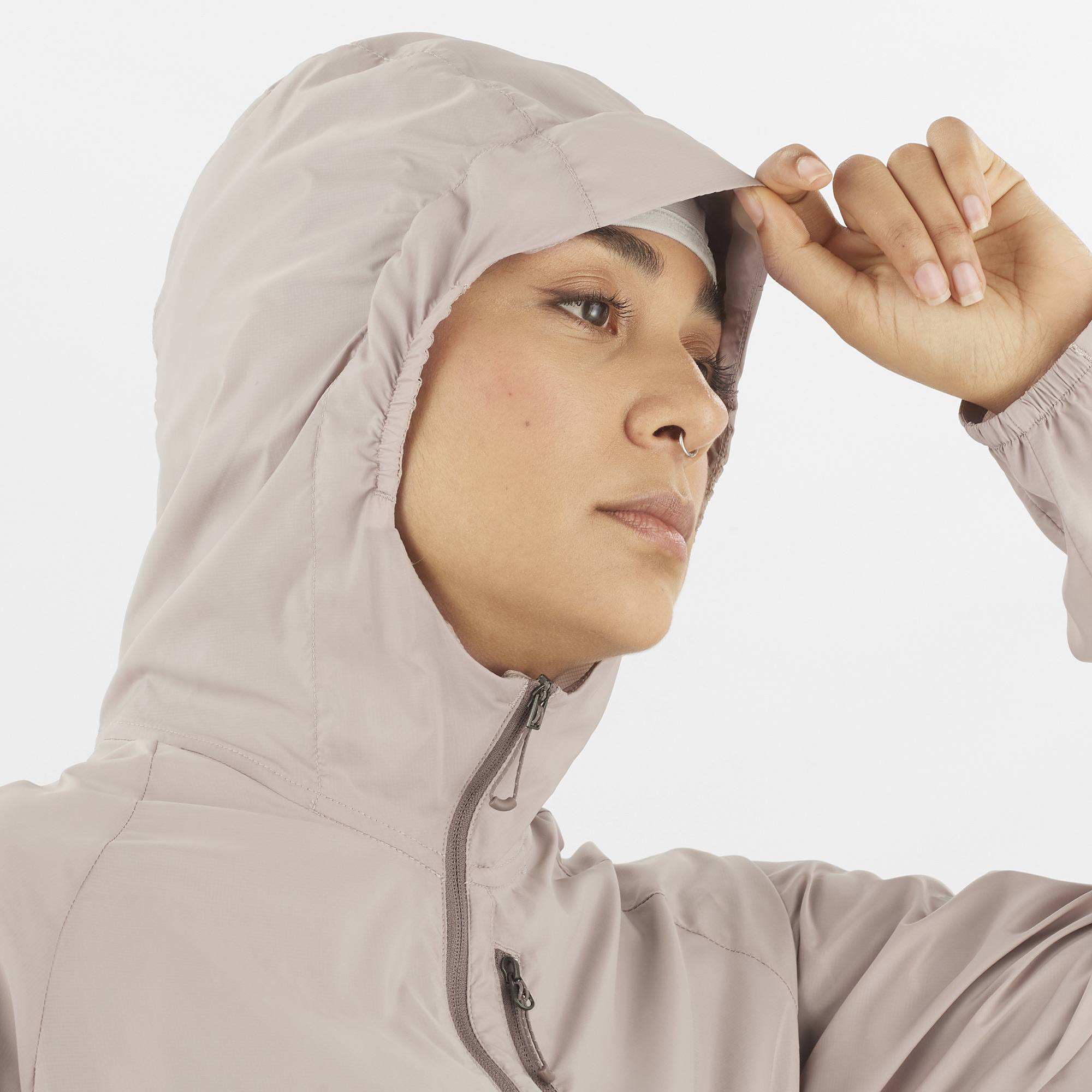 Salomon Women's Bonatti Cross Wind Jacket Etherea 03