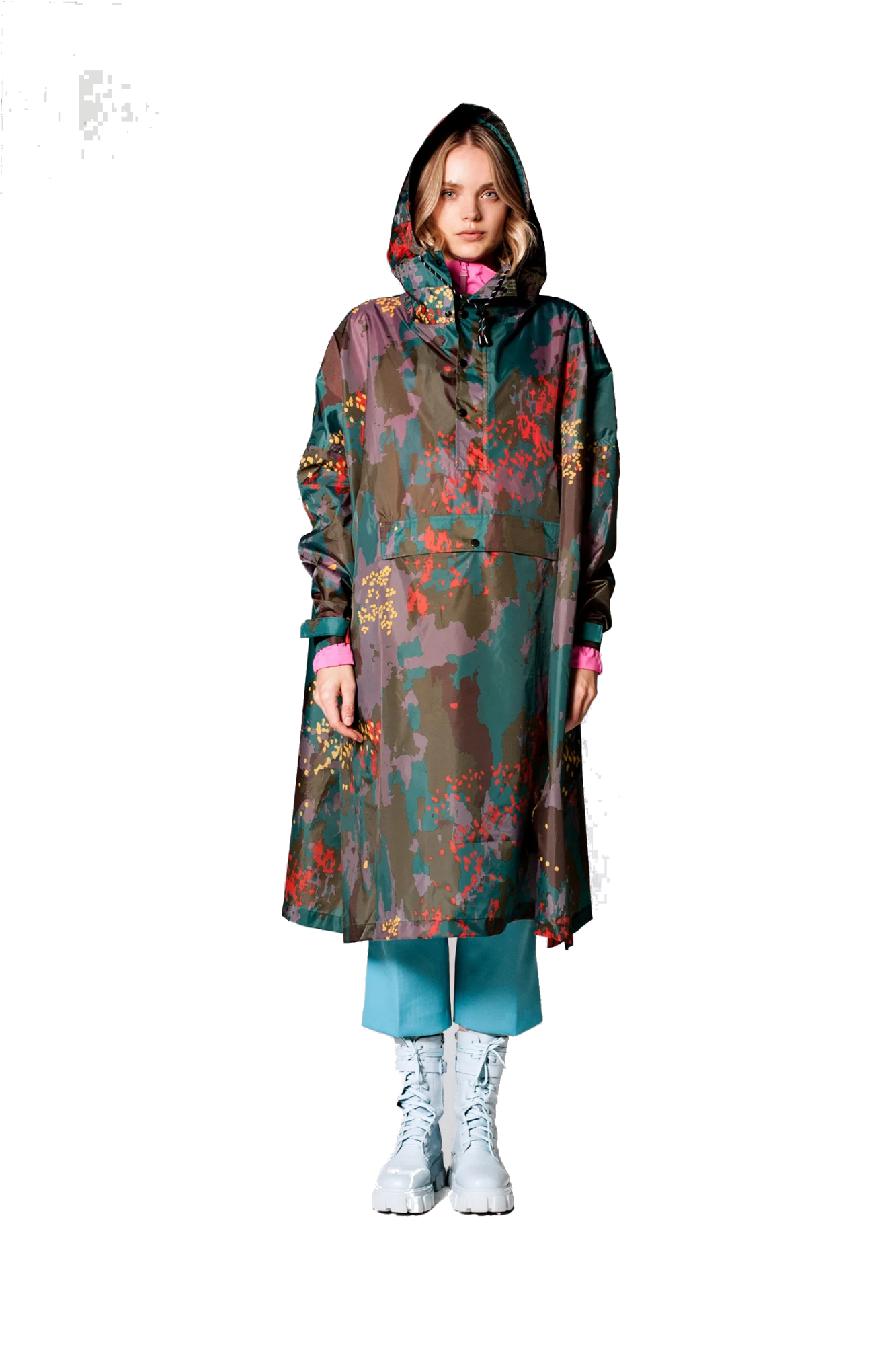 Rainkiss Poncho Digi Forest Camo