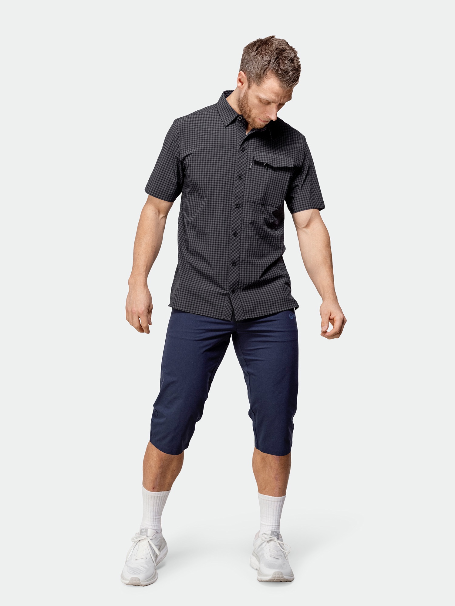 Halti Men's Kota Check Shirt Musta 02