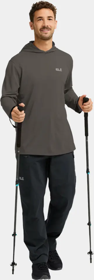 Jack Wolfskin Men's Prelight Suncool Hoody Flint 05