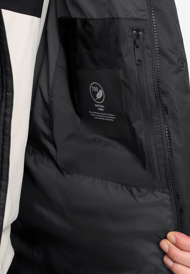 Jack Wolfskin Men's Icy Hill Coat RDS - Miesten untuvatakki Musta 03