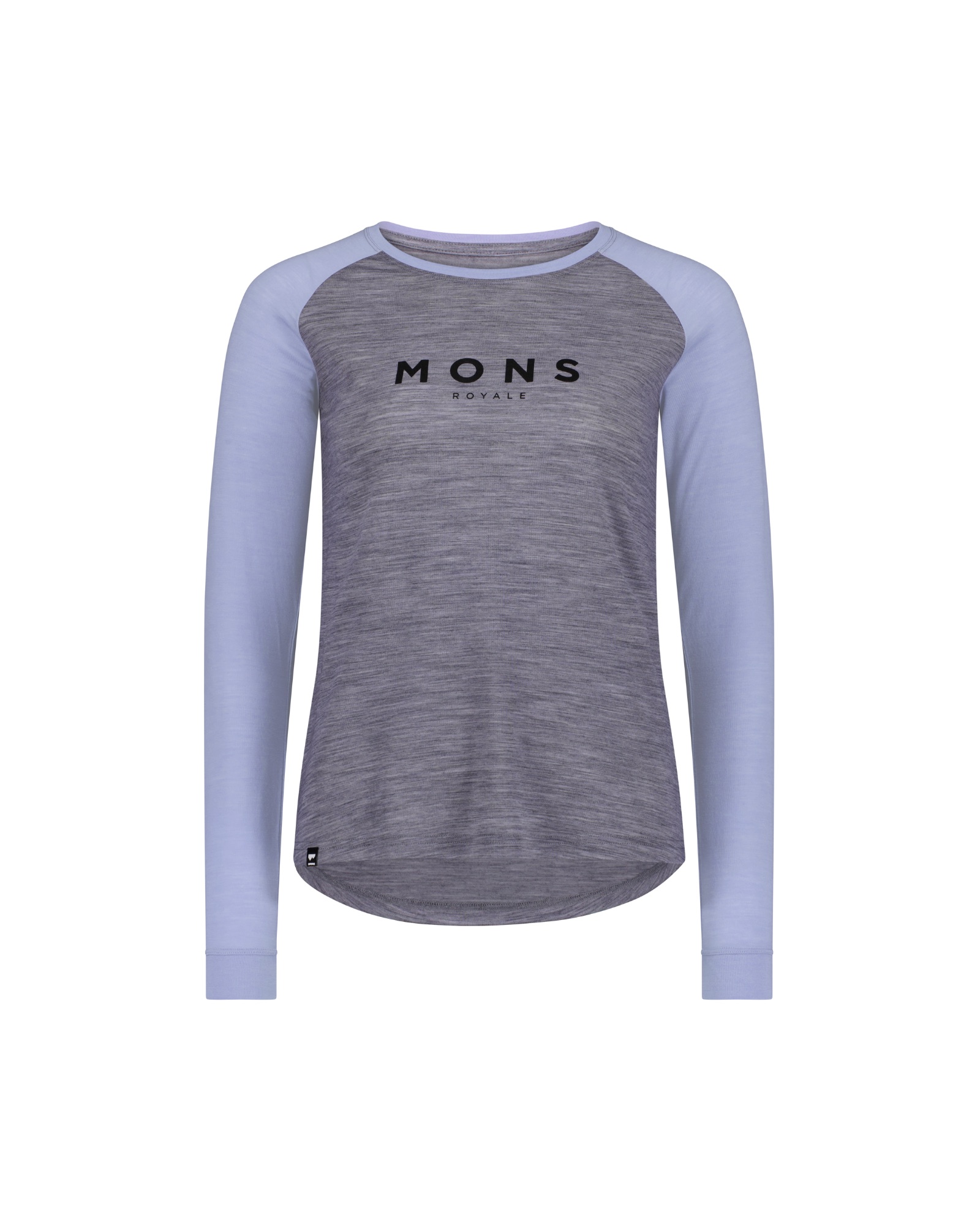 Mons Royale Women's Icon Raglan Grey heather / skyline 04