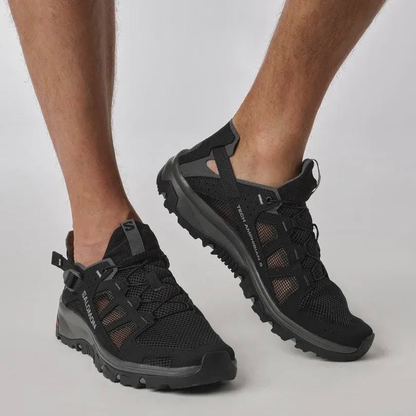 Salomon Men's Techamphibian 5 Musta / Harmaa 07