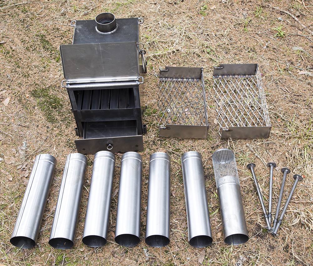 Savotta Tent stove for Sauna (incl. rock holders)  02