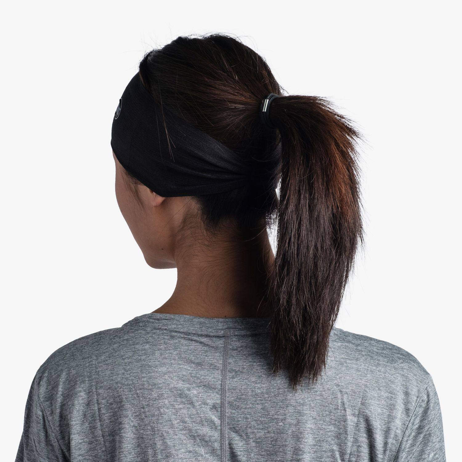 Buff Coolnet UV Ellipse Headband Black Solid  04