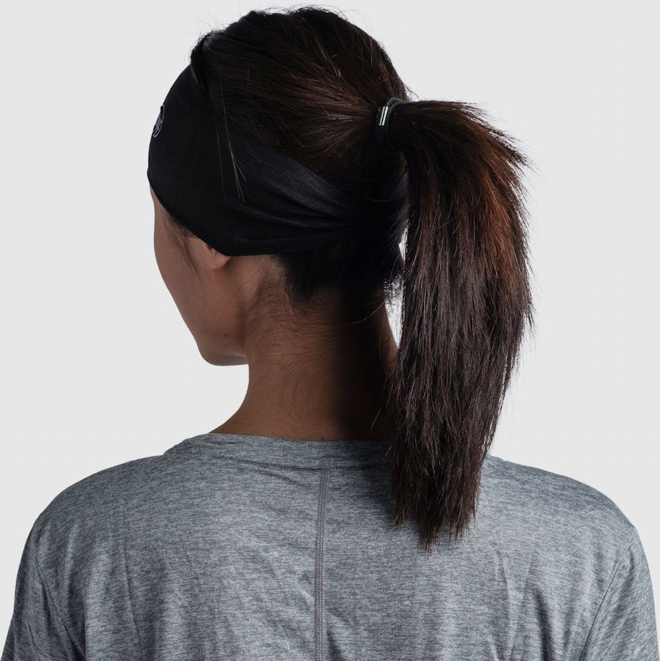 Buff Coolnet UV Ellipse Headband Black Solid  04