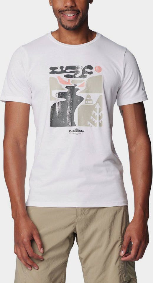 Columbia Sun Trek Graphic SS Tee Valkoinen 01