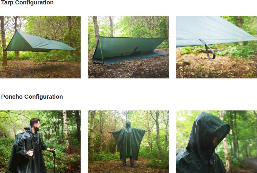DD Hammocks Poncho Tarp Olive 04