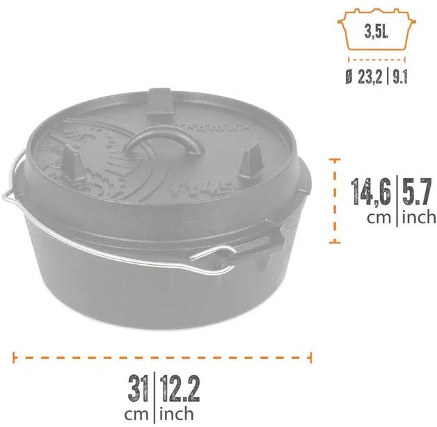 Petromax Dutch Oven Ft4.5 Flat Base  02