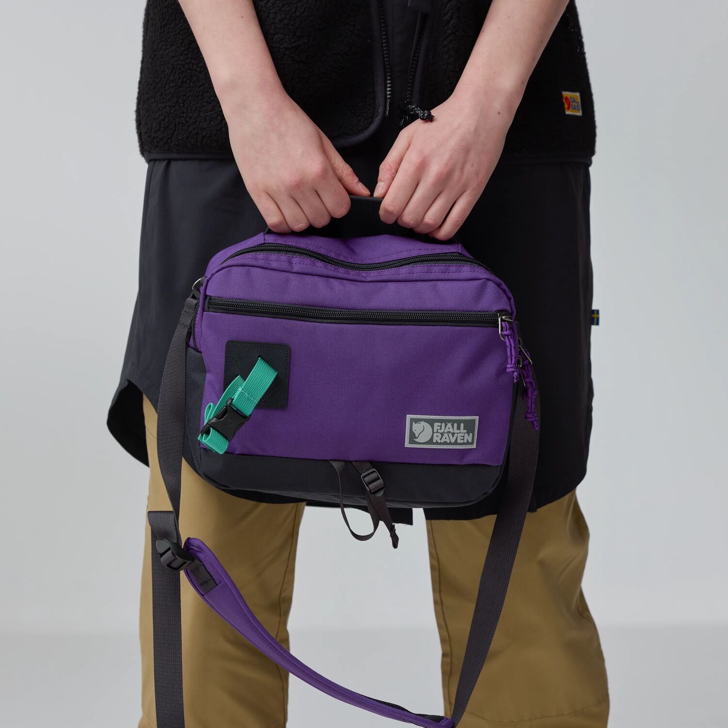 Fjällräven Vardag Shoulder Bag 6 Violette-Coal Black 11
