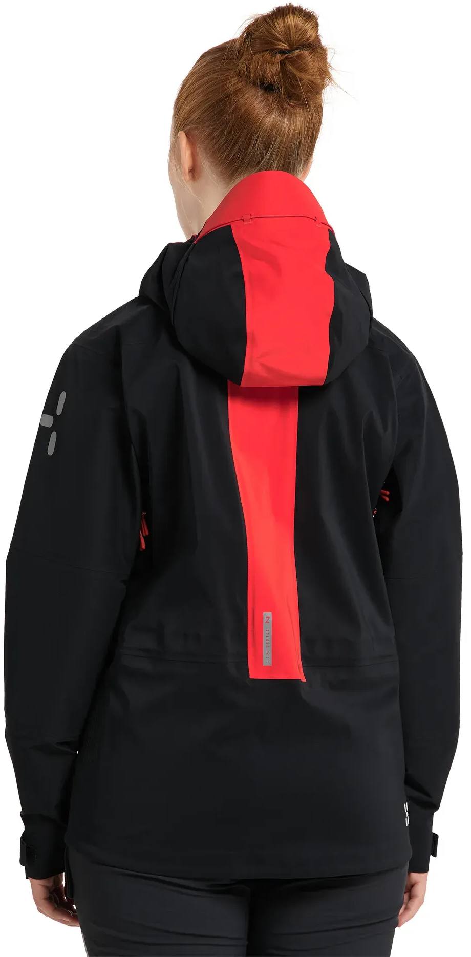 Haglöfs Women's L.I.M ZT MTN GTX Pro Jacket Musta / Punainen 02