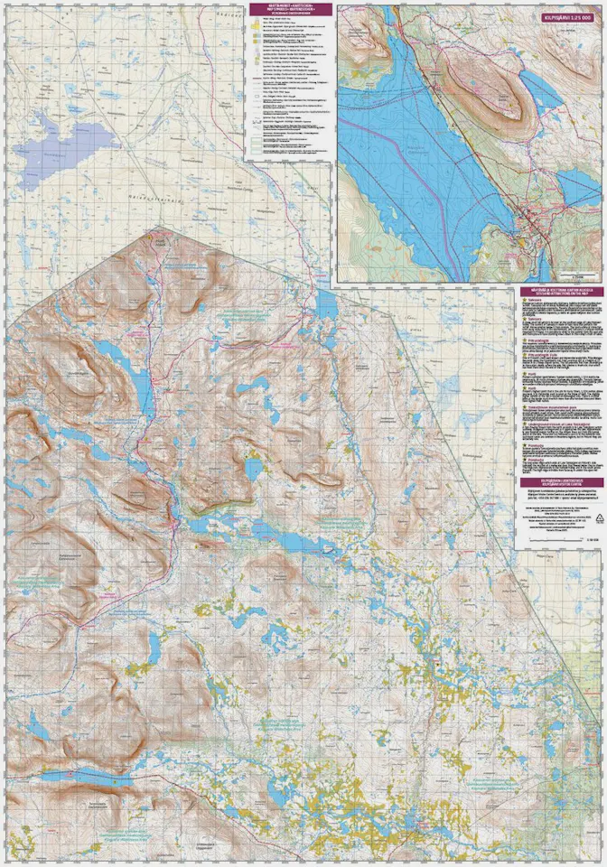 Karttakauppa Kilpisjärvi Pältsan 1:50 000 / 1:25 000 03