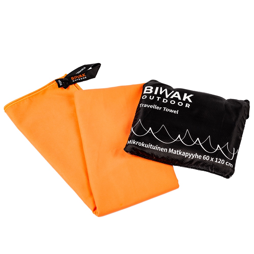 Biwak Matkapyyhe 100 x 150 cm Oranssi 03