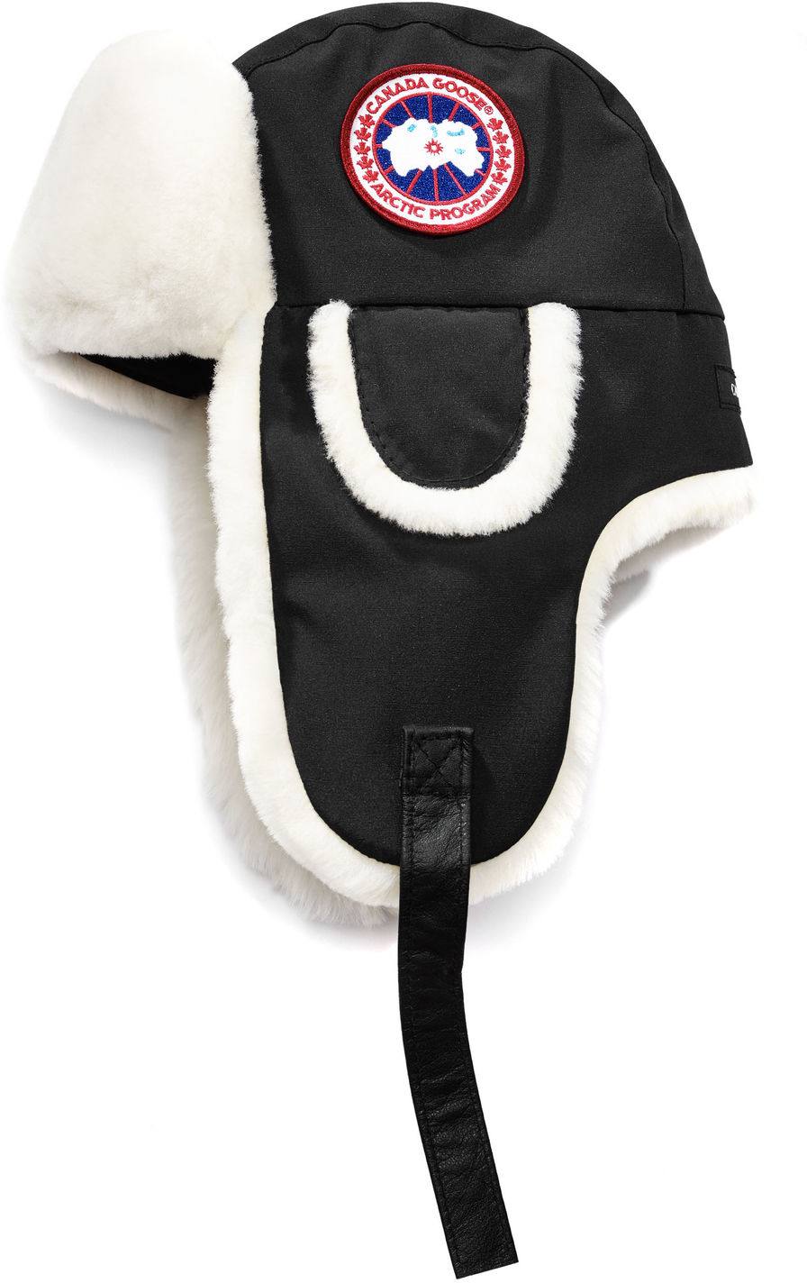 shearling pilot hat