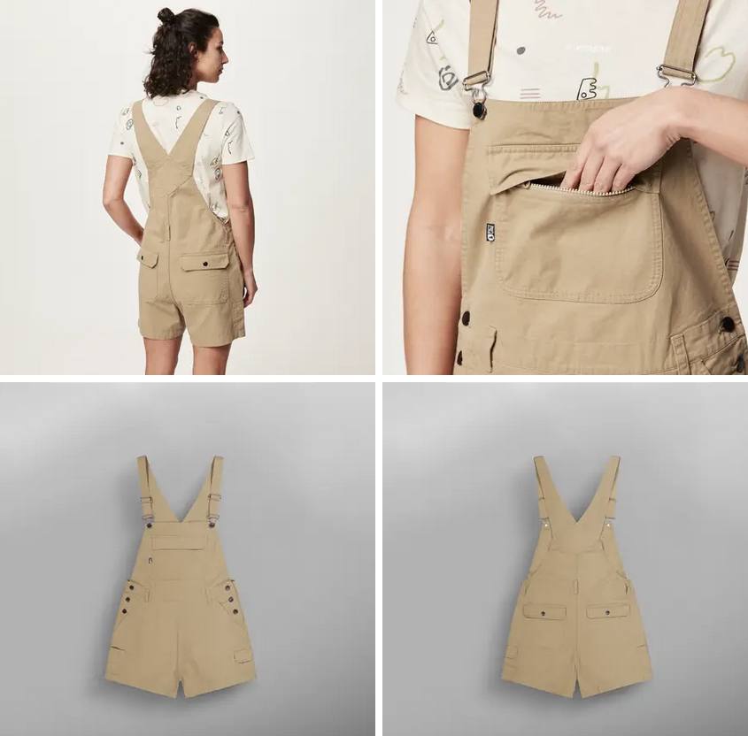 Picture Organic Clothing Women's Baylee Overalls Stone 04