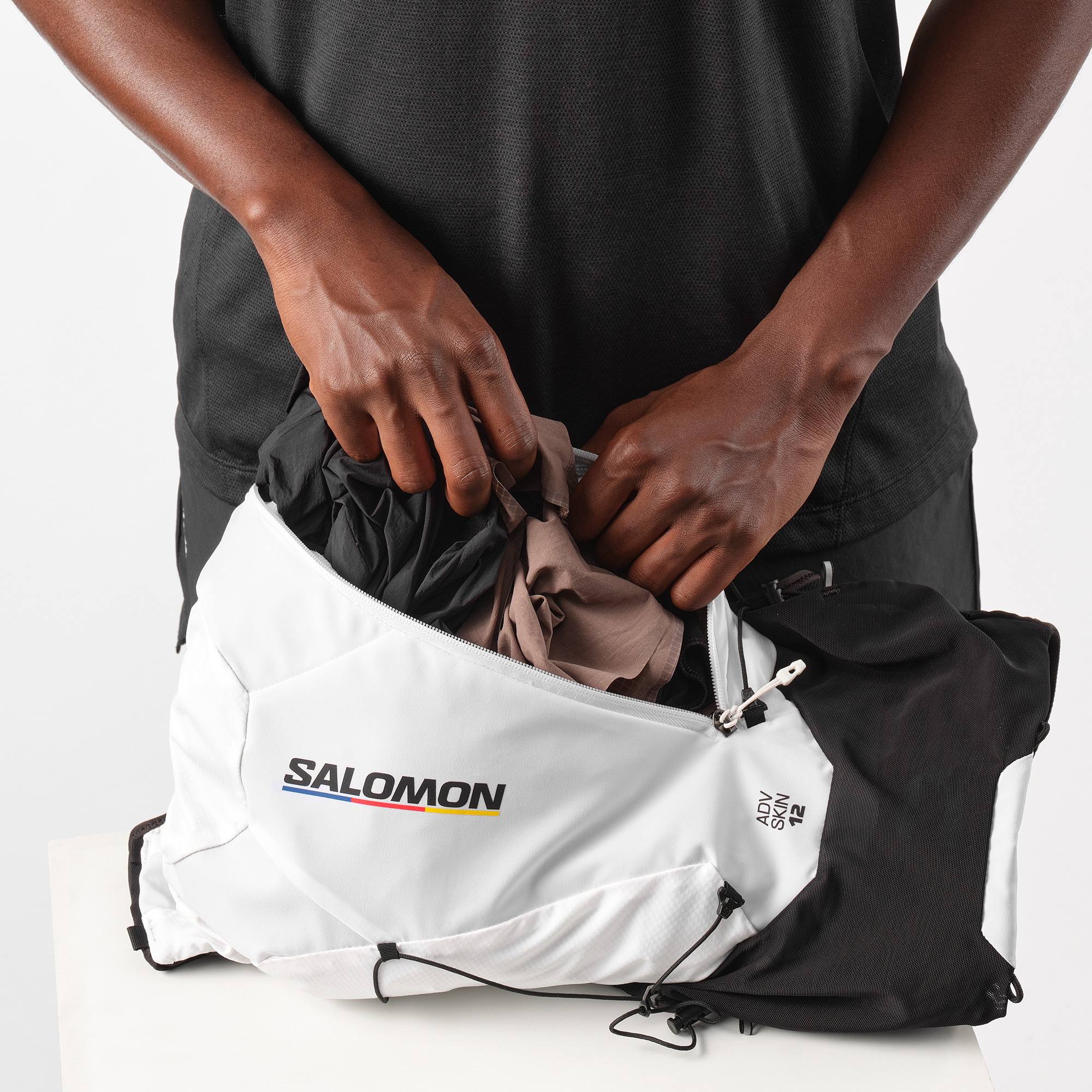 Salomon Adv Skin 12 Race Musta / Valkoinen 12