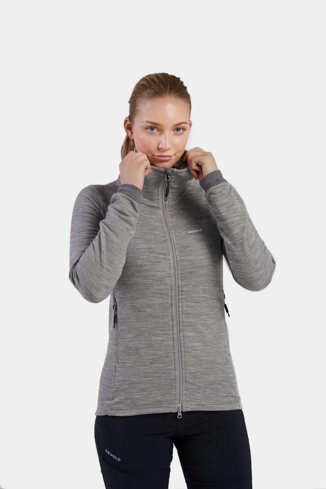 Devold Women's Nibba Merino Jacket Grey 01