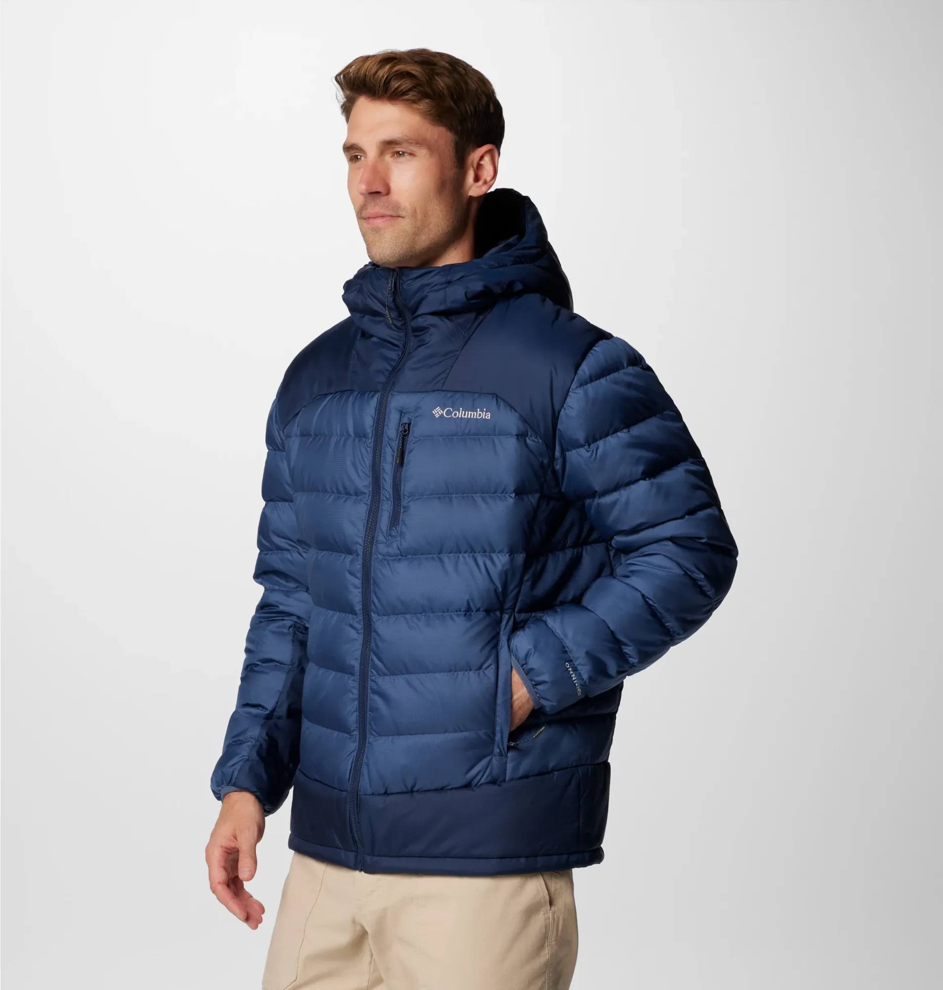 Columbia Men's Autumn Park II Down Hood Jacket - Miesten untuvatakki Dark Mountain 04