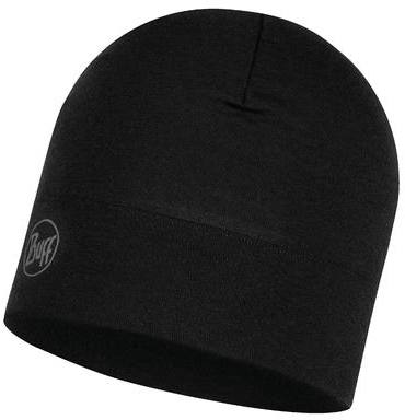 Midweight Merino Hat Solid Black