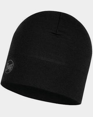 Midweight Merino Hat Solid Black