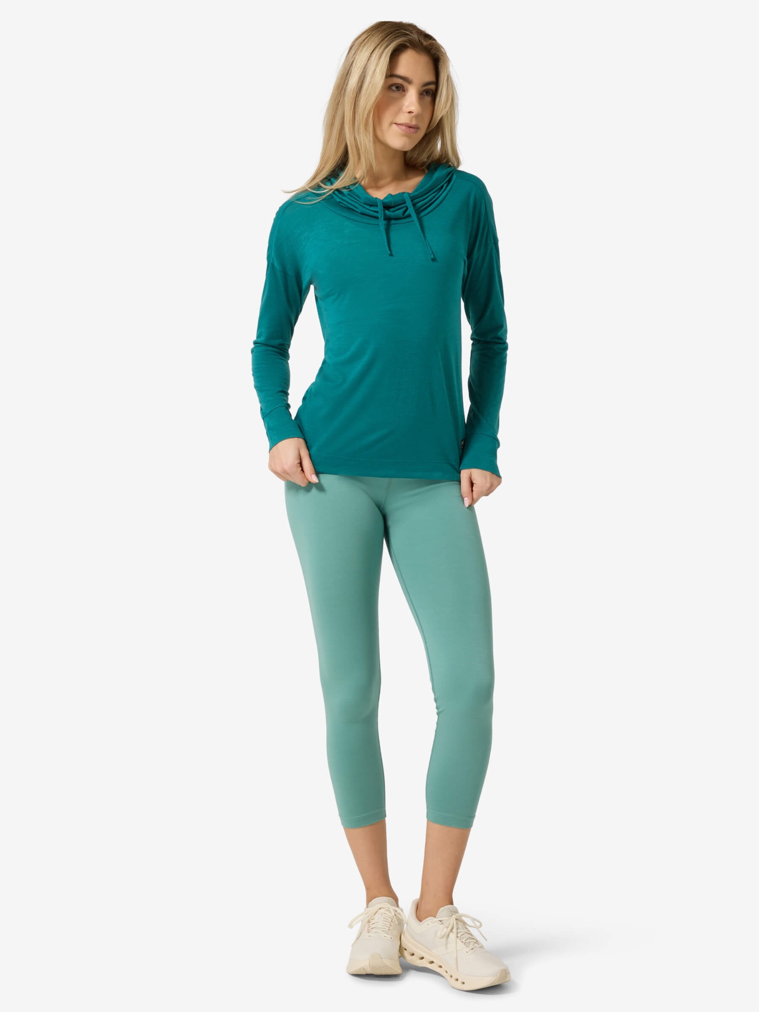 Supernatural Women's Voyager Funnel Hoody Pacific 04